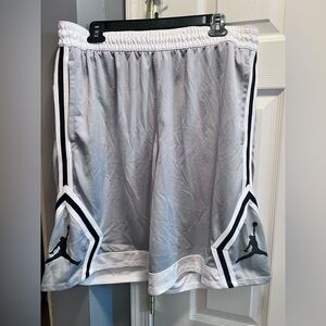 Gray Basketball Shorts with Jordan Logo